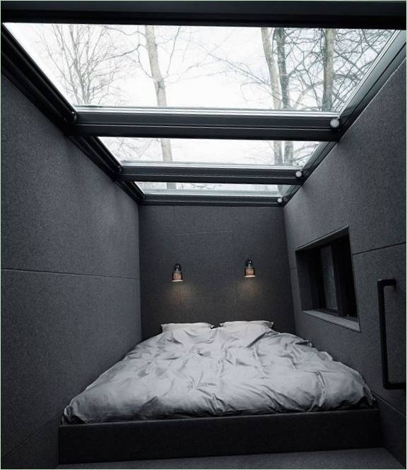 Slaapkamer in een designwoning