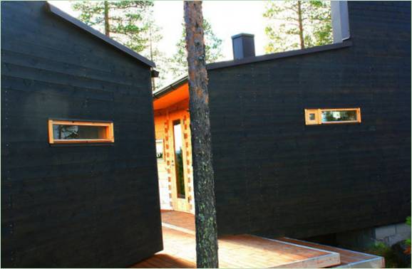 Creatieve en eigentijdse Villa Valtanen in afgelegen, koud Lapland