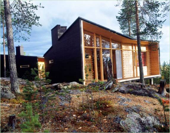Creatieve en moderne Villa Valtanen in het verre, koude Lapland