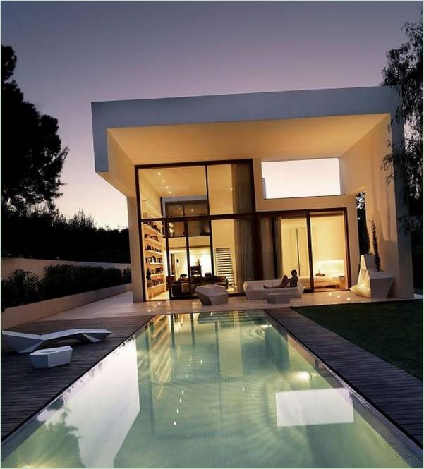 Een huis met een ongewone geometrie in Valencia