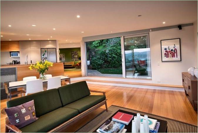Interieurontwerp voor een huis in Nieuw-Zeeland door Parsonson Architects studio