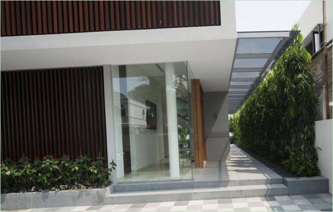 Interieurontwerp van een modern huis Wind Vault House in Singapore