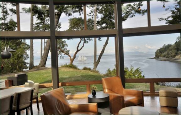 De massieve, robuuste en veilige Sunset Point Residence van David Vandervort Architects studio in Seattle