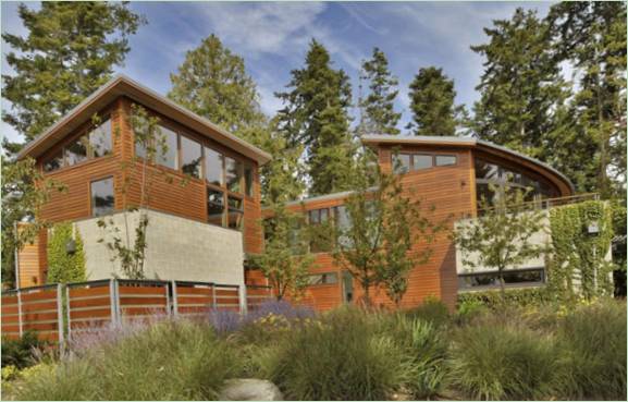 Solide, veilige Sunset Point woning van David Vandervort Architects in Seattle