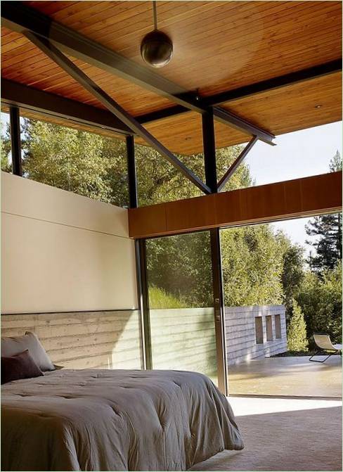 Sonoma Mountain House bos slaapkamer