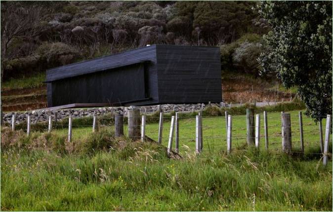 Houten Huis en Stormhuisje in Nieuw-Zeeland
