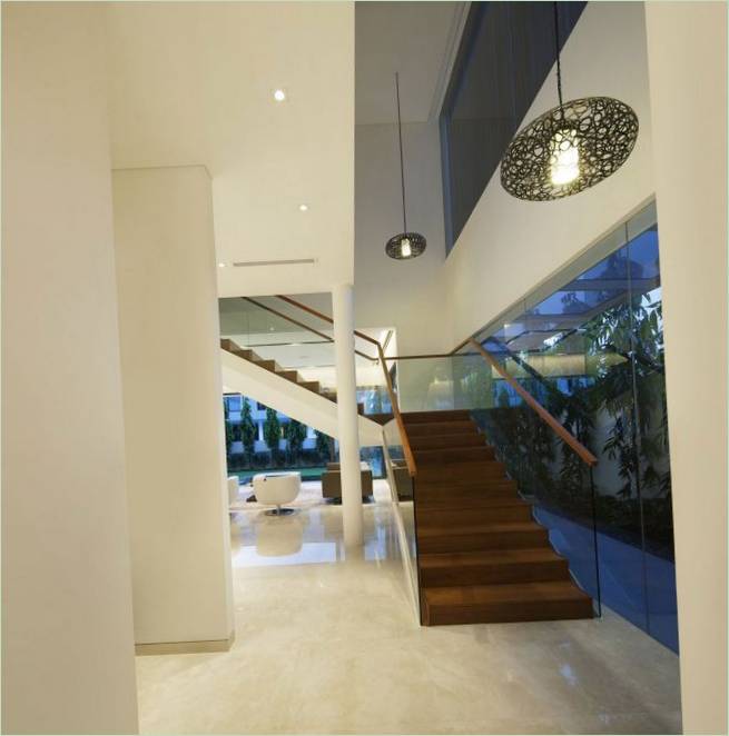 Interieurontwerp van Wind Vault House moderne woning in Singapore