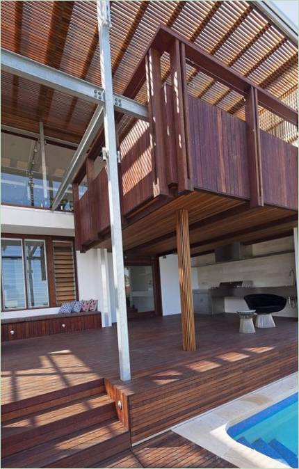 De patio van een luxe herenhuis met meerdere verdiepingen in Sydney