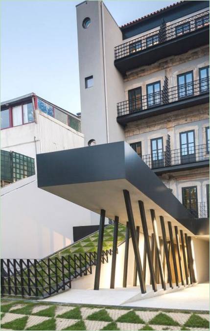 Ontwerp van de patio van een herenhuis in Porto