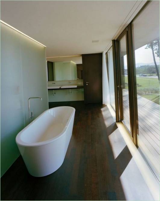 Badkamer van een landhuis in Oostenrijk