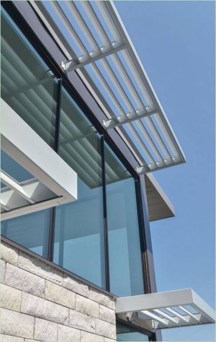 Ontwerp Edgewater's glazen huis met meerdere verdiepingen in Minnesota, VS