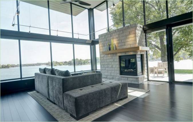 Edgewater glazen huis met meerdere verdiepingen in Minnesota, VS