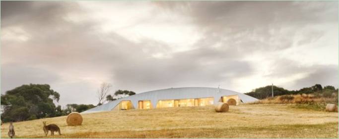 De futuristische villa Croft van James Stockwell Architects in Australië