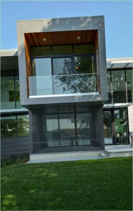 Ontwerp van het glazen huis met meerdere verdiepingen Edgewater in Minnesota, VS