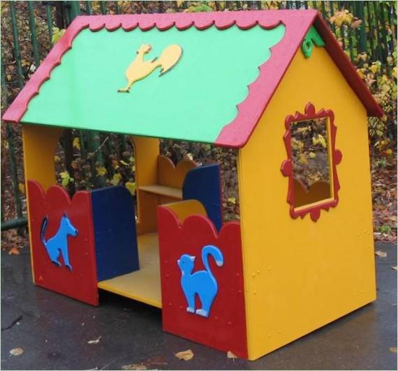 Een speelhuisje voor kinderen