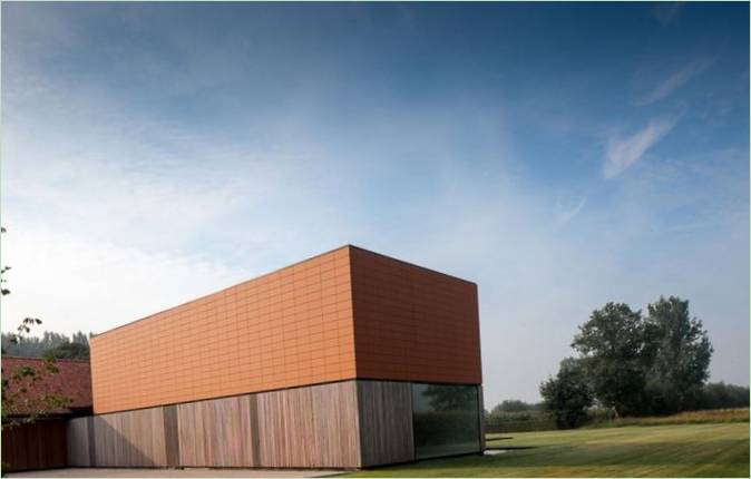 De weelderige Barn, een exclusieve creatie van Pascal François Architects, Aalst, Vlaanderen, België
