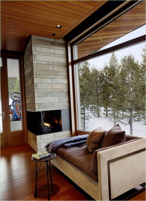 Lounge hoek in Wyoming Butte studio door Carney Logan Burke Architects