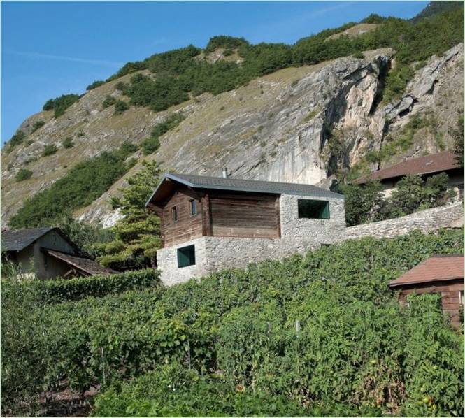Ontwerp van het landhuis Germaniere in Zwitserland
