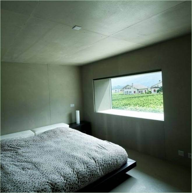 Hermannier landhuis slaapkamer in Zwitserland