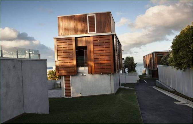 Interieurontwerp van Takapuna House in Nieuw-Zeeland