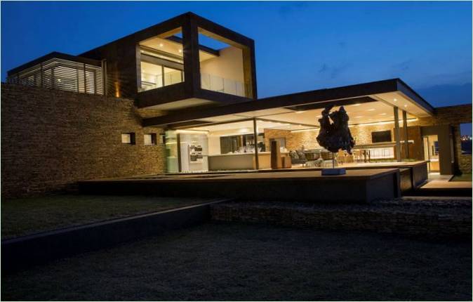 Nachtzicht van Huis Boz in Zuid-Afrika