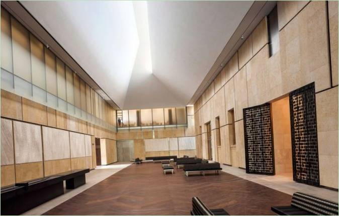 Barnes Foundation galerijgebouw door Tod Williams Billie Tsien Architect