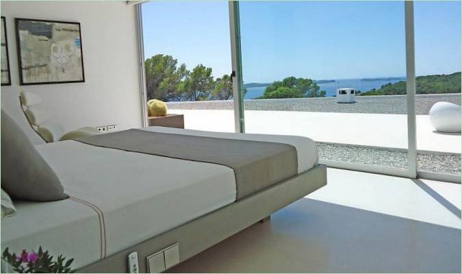 Slaapkamer met prachtig uitzicht op zee