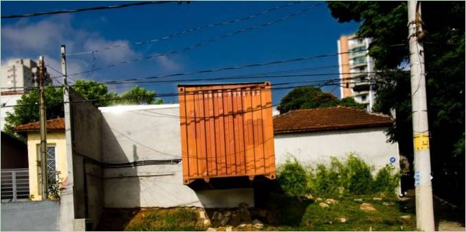 De buitenkant van een huis in Brazilië