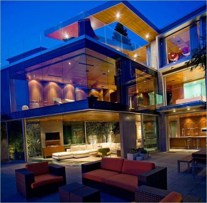 Californisch huis met zeezicht