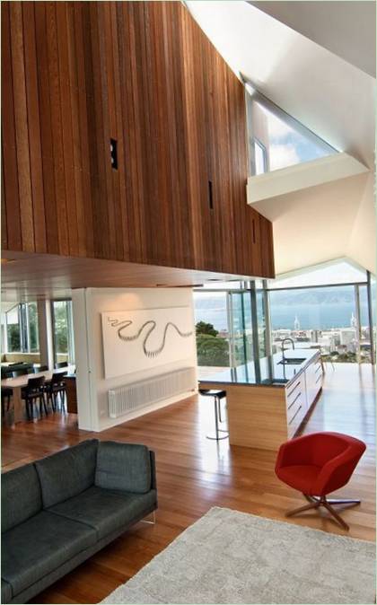 Huis met uitzicht op Wellington Botanic Gardens door Parsonson Architects