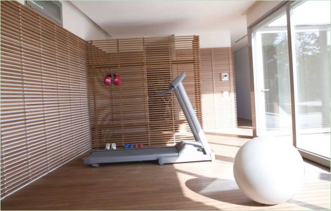 Fitnessruimte in Villa in Mendrisio in Zwitserland