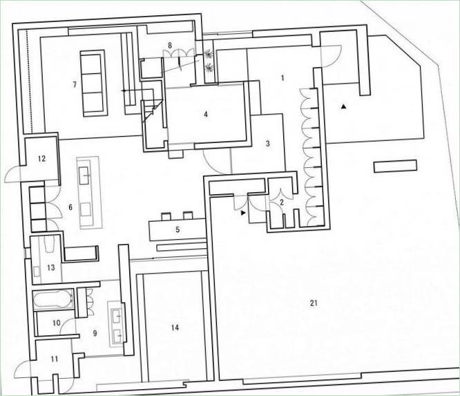 Schematisch diagram van het Stiltehuis in Shiga