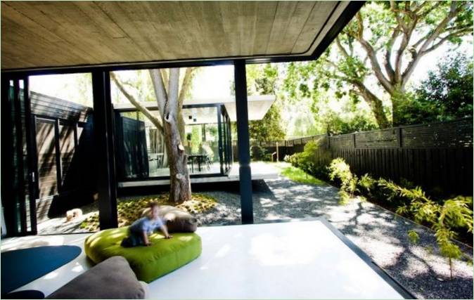 De patio van een luxe huis in Melbourne