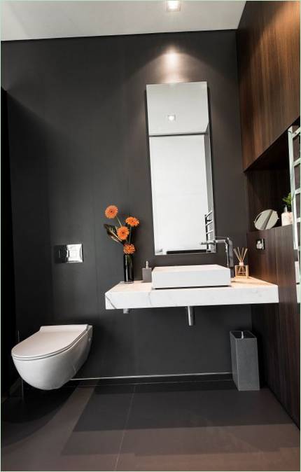 Moderne gezinswoning badkamer in Australië