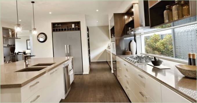 Moderne keukenruimte indeling van Barwon MK2 woning
