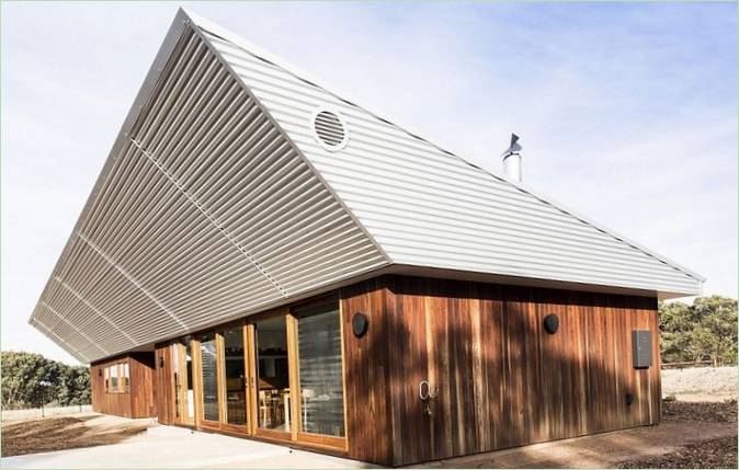 Het dak van het energiezuinige Leura Lane House is ongebruikelijk