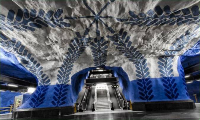 Ondergronds station in Zweden
