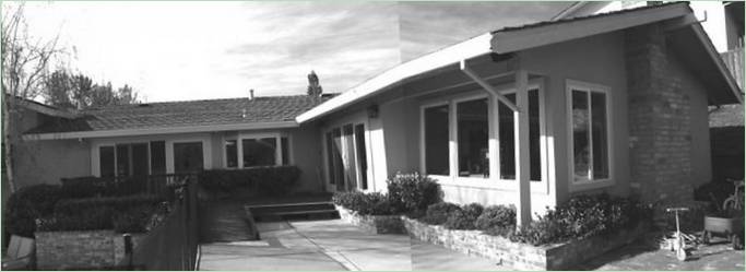 Moraga Residence in Californië vóór de restauratie