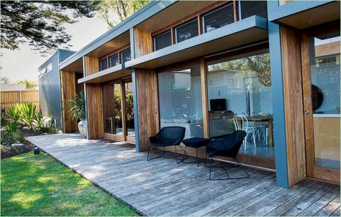 Bourne Blue Architecture's hedendaags ontwerp voor een residentieel huisje