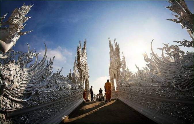 Witte tempel in Thailand