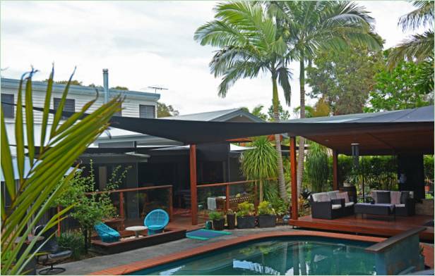 Een droomhuis bouwen in Brisbane, Australië: Uitzicht van buitenaf